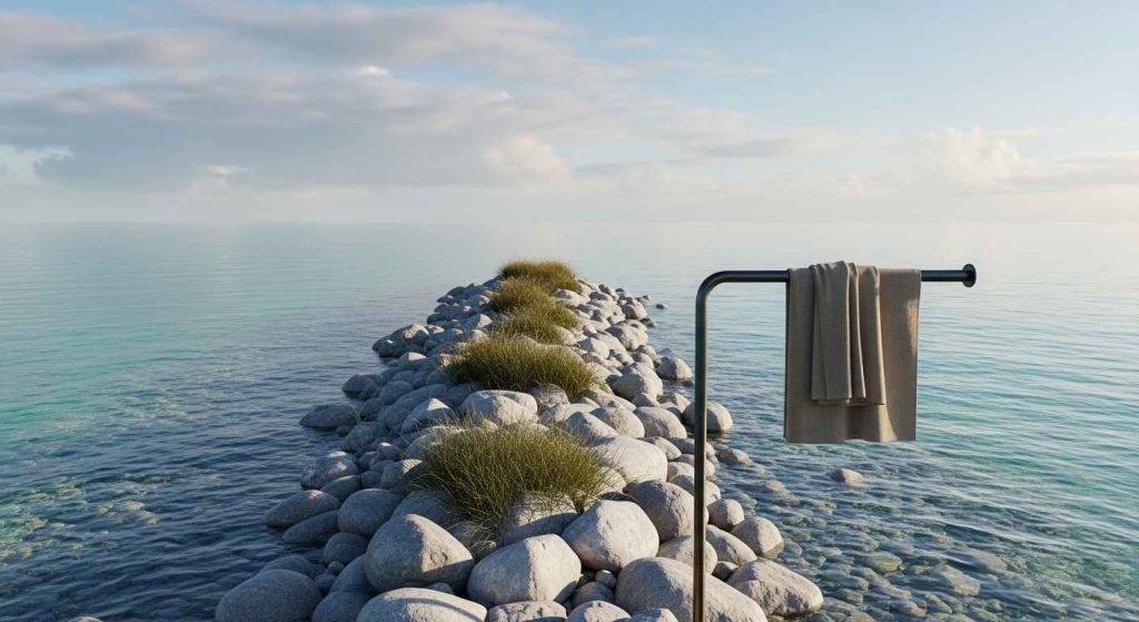 A Towel Rail on the Side