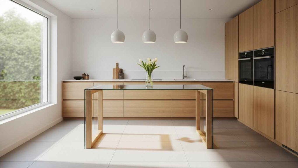 A Transparent Kitchen Island