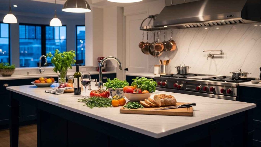 A Two-Tone Island for Visual Interest