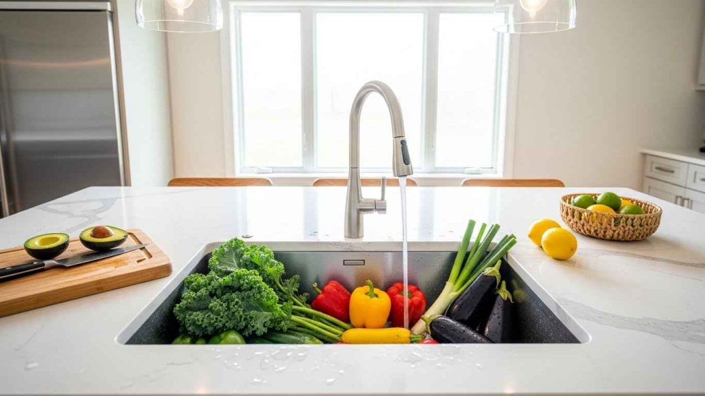 A Vegetable Cleanup Sink