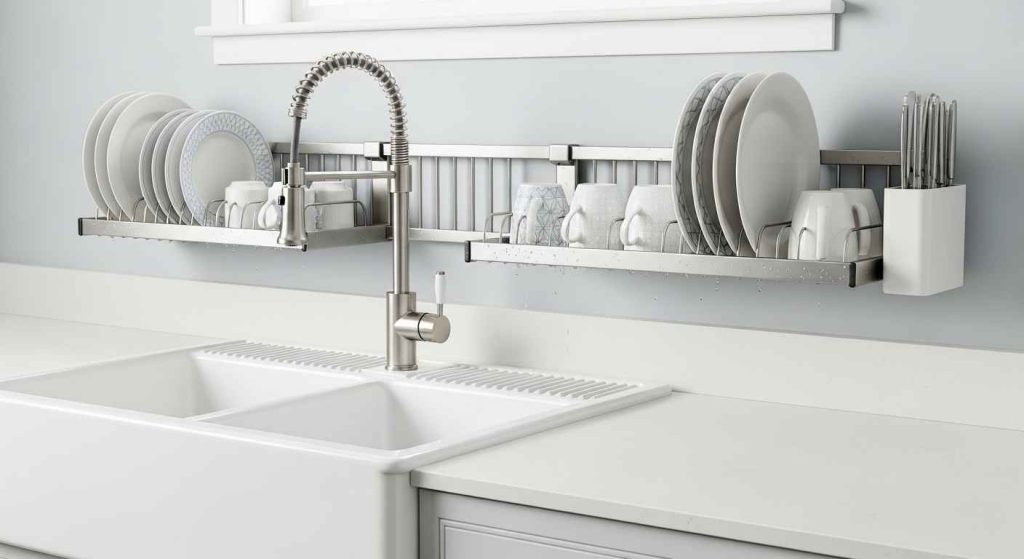 A Wall-Mounted Drying Rack