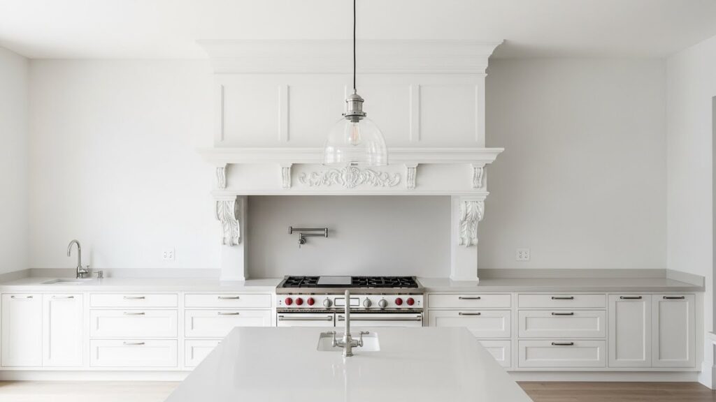 A White Hood as a Focal Point