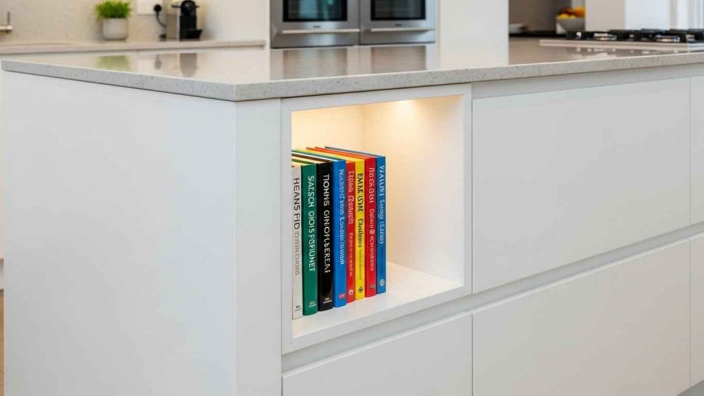 A White Island with a Cookbook Nook