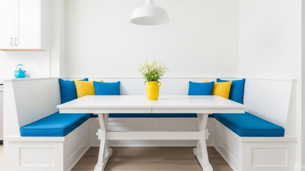 A White Nook with Pop of Color