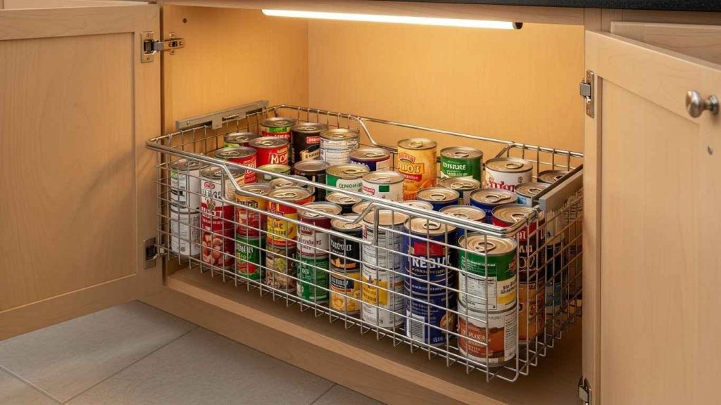 Add Pull-Out Cabinet Baskets