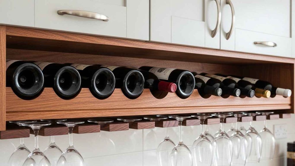 Add Under-Cabinet Wine or Glass Racks