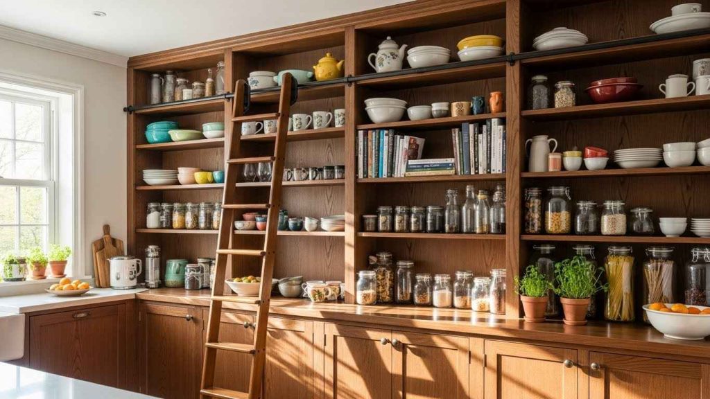 Add a Sliding Pantry Ladder