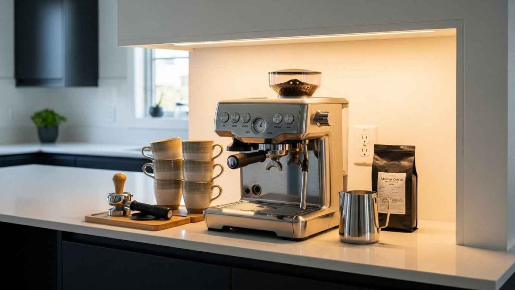 An Island with a Dedicated Coffee Bar