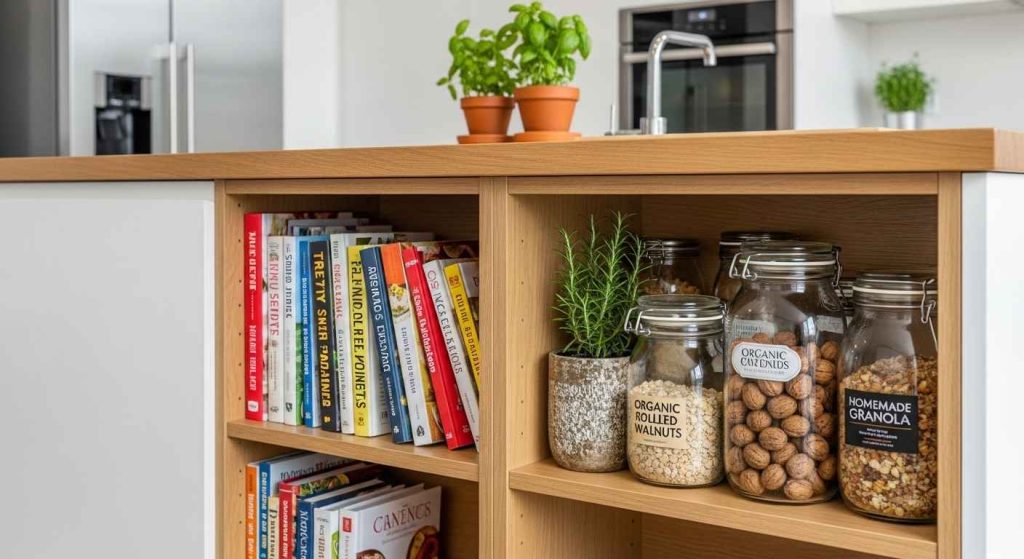 Angled Shelving for Easy Access