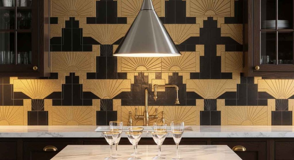 Art Deco Encaustic Elegance