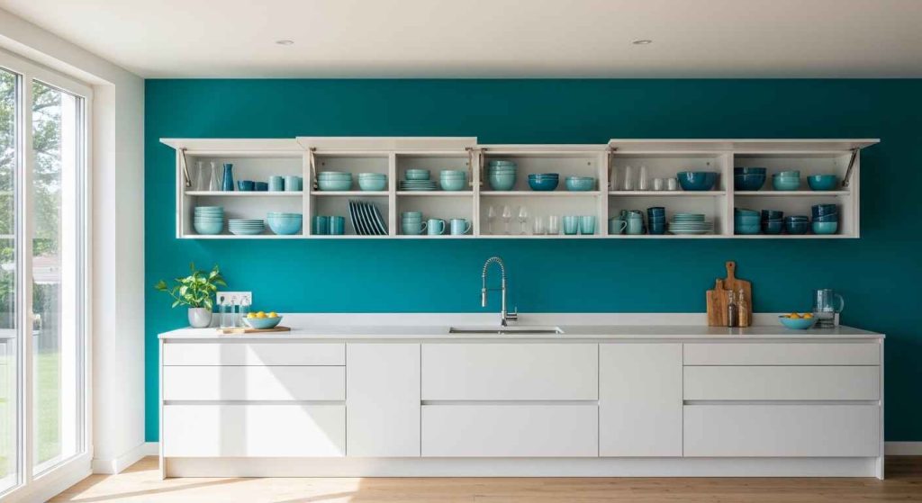 Backless Cabinets for Wall Interest