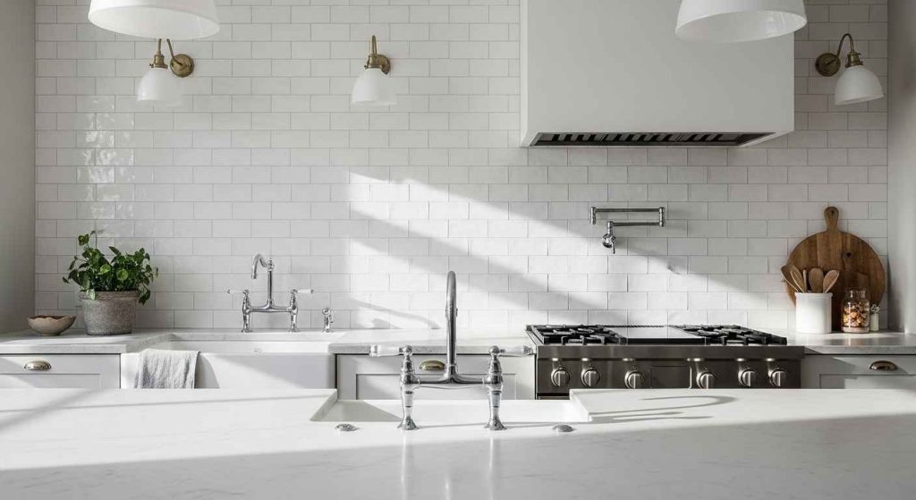 Beveled Edge Subway Tiles