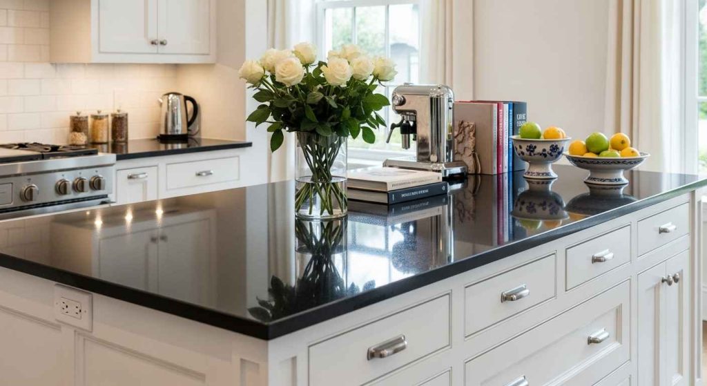Black Countertop Contrast