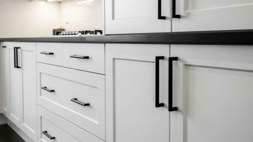 Black Hardware for a Striking Contrast