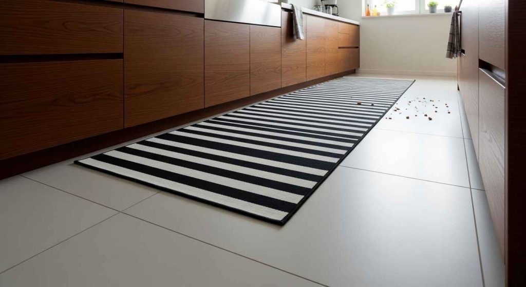 Black Kitchen Runner Rug