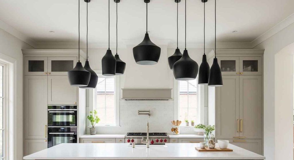 Black Matte Fixtures for Contrast