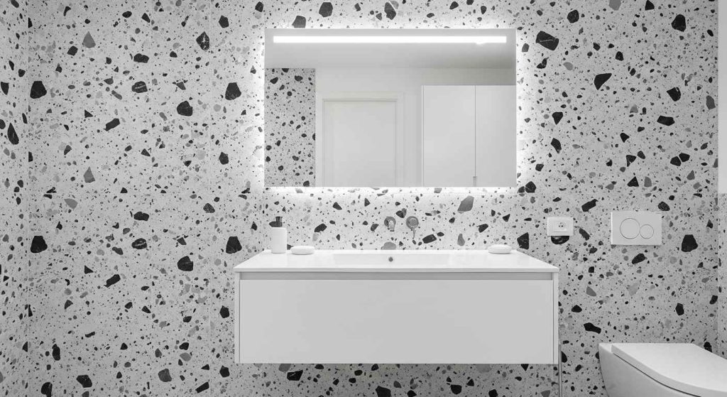 Black & White Terrazzo Elegance