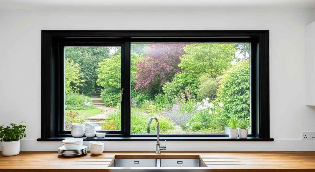 Black Window Framing