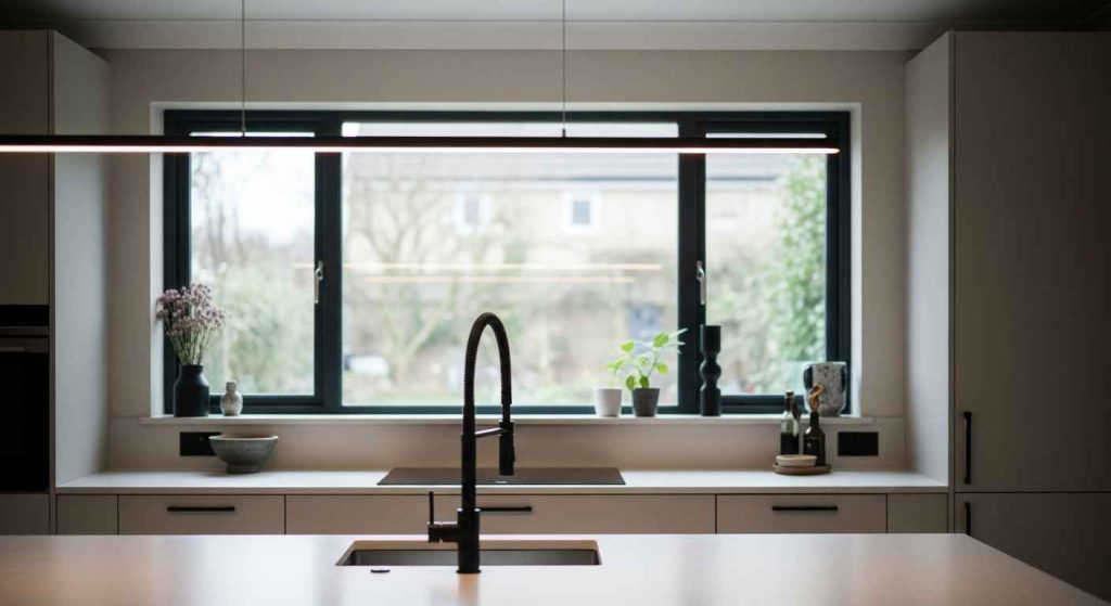 Black and Taupe Accent Drama