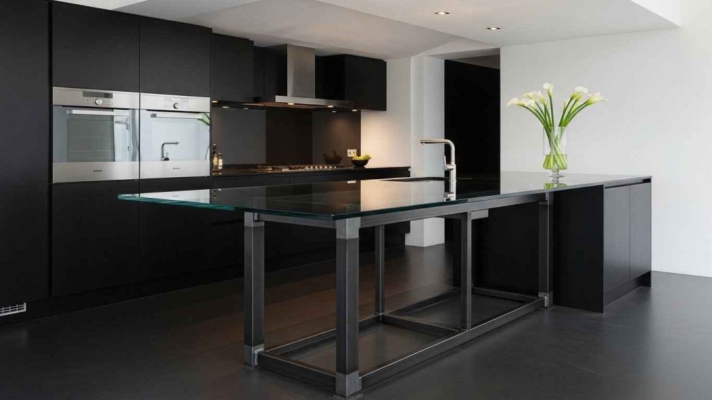 Blackened Steel and Glass