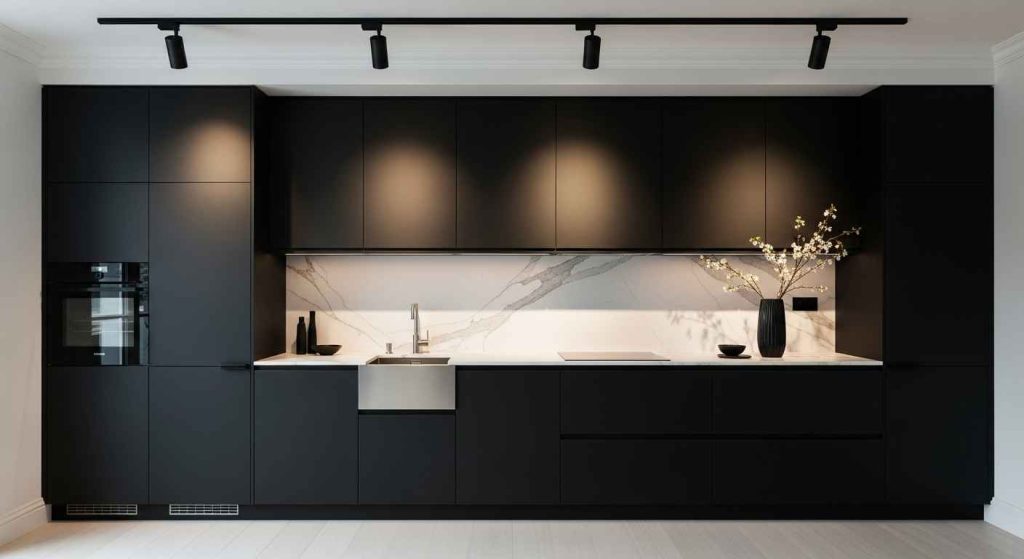 Bold Black Slabs for Maximum Drama