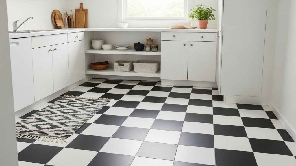Bold Black and White Checkerboard