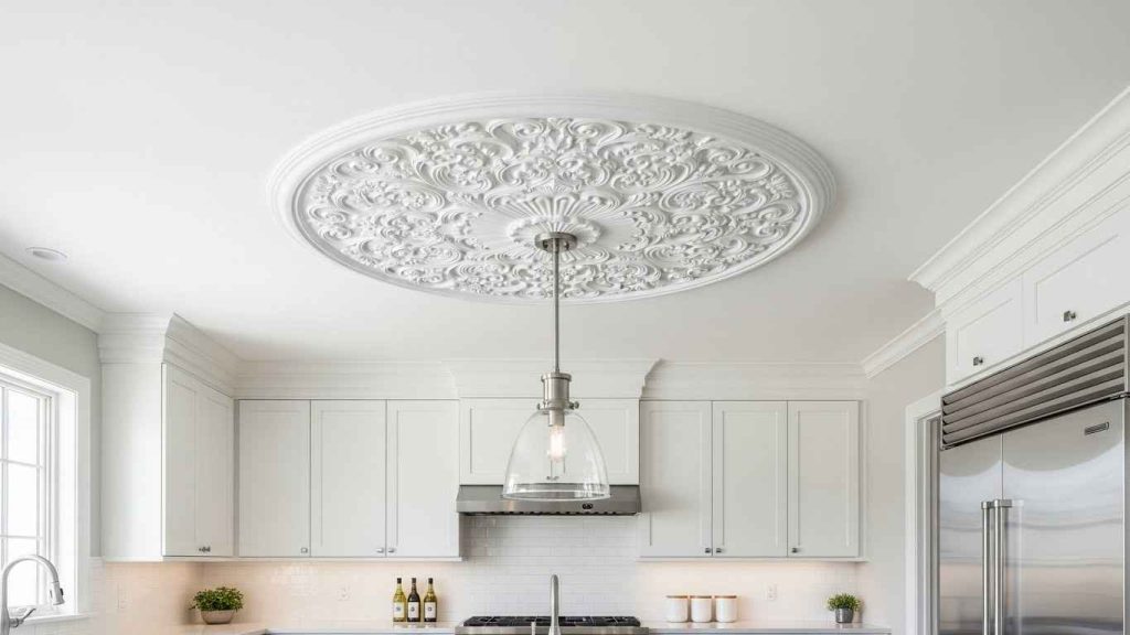 Bold Ceiling Medallion Accent