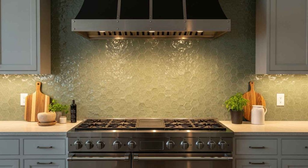 Bold Geometric Backsplashes
