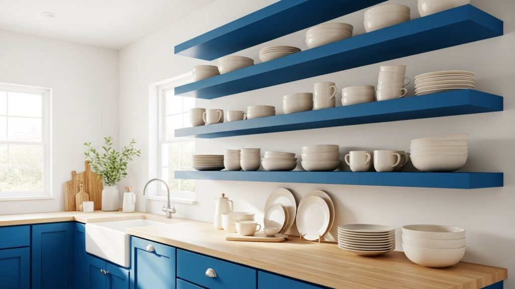 Bold and Beautiful Painted Shelves