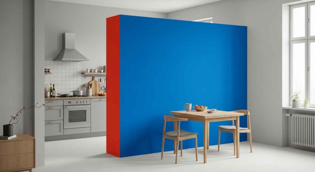 Boldly Painted Accent Partitions