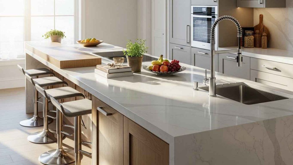 Breakfast Bar with Hidden Storage