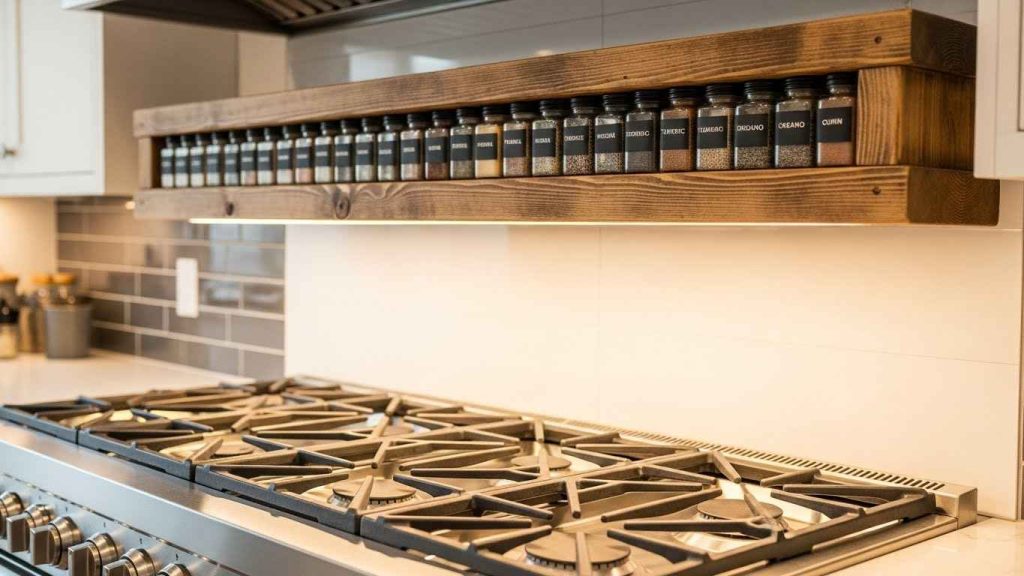 Build a Custom Ceiling-Mounted Spice Rack