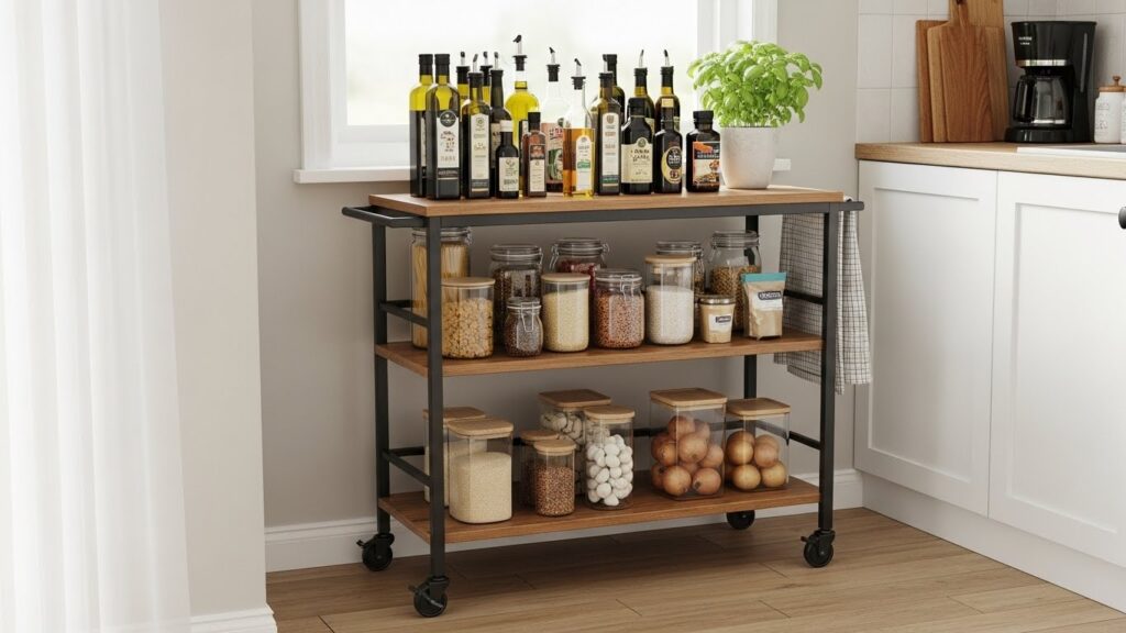 Build a Rolling Cart Pantry