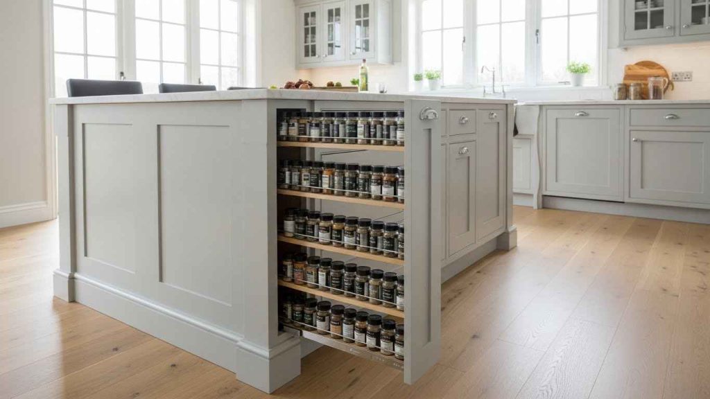Built-In Spice Rack Solutions