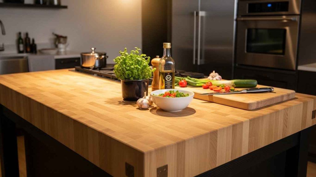 Butcher Block Island Top