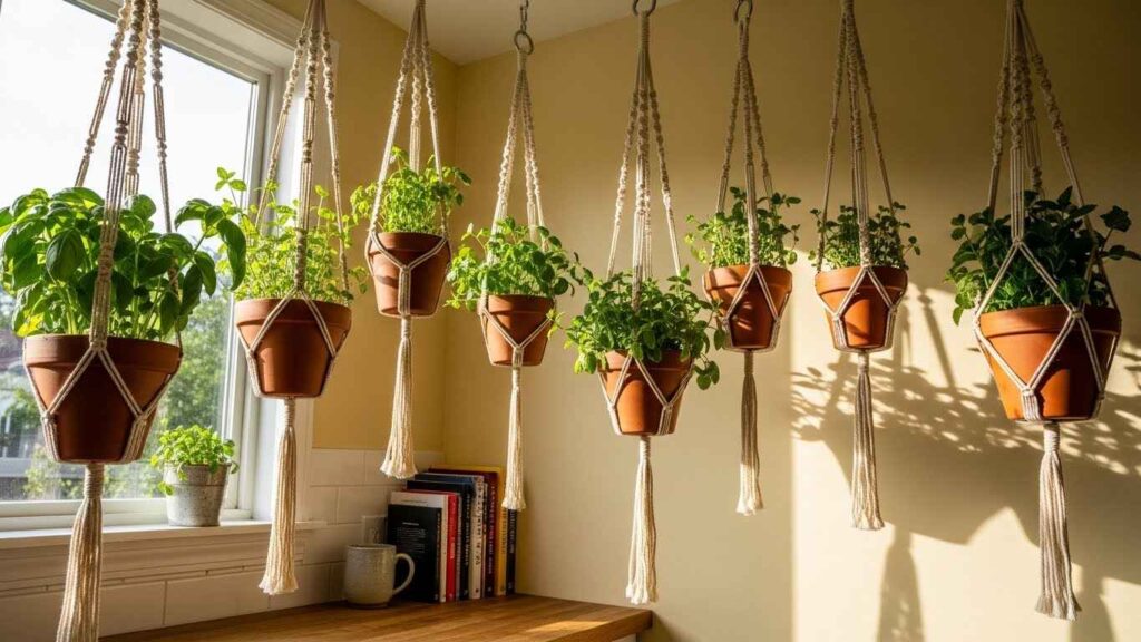 Ceiling-Hung Herb Garden