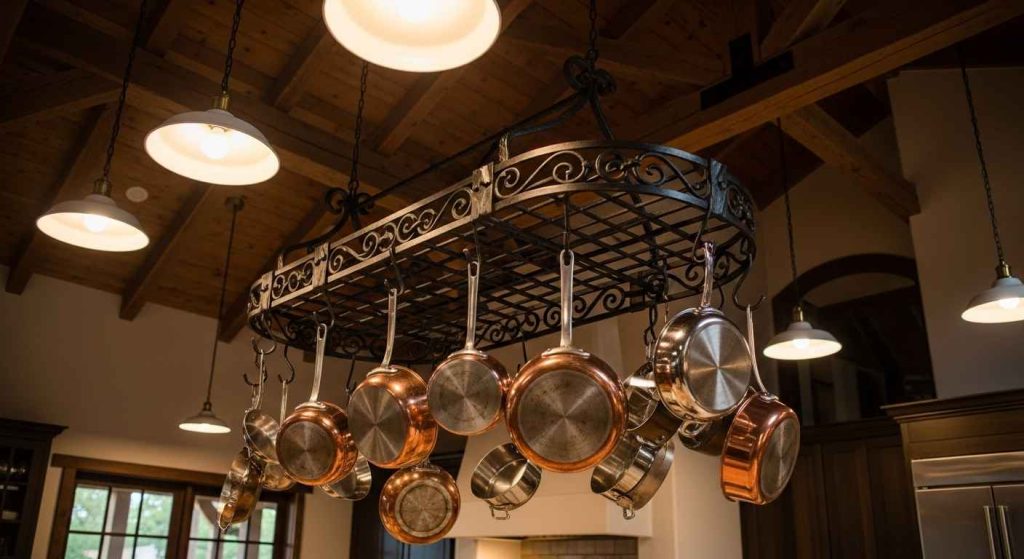 Ceiling-Hung Pot Rack