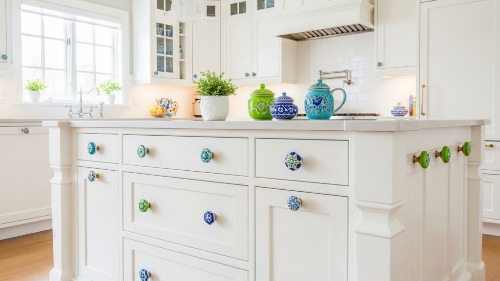 Ceramic Knob Pop of Color