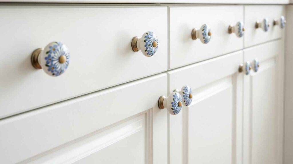 Ceramic Knobs with Delicate Patterns