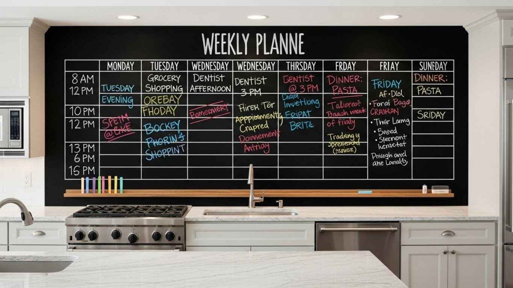 Chalkboard Backsplash as a Kitchen Planner