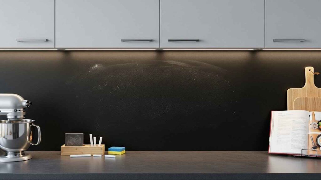 Chalkboard Backsplash for Functionality