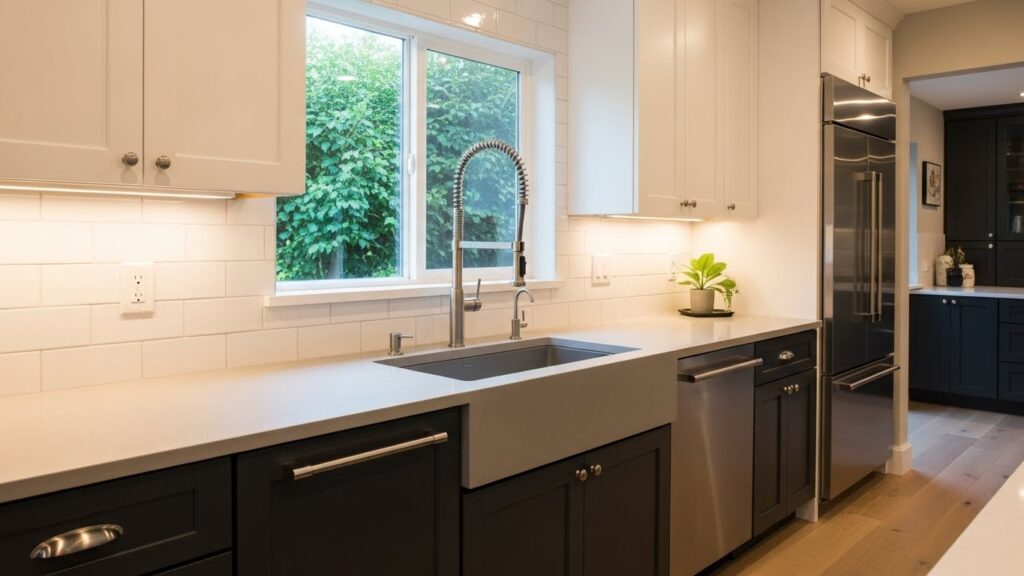 Charcoal and Crisp White