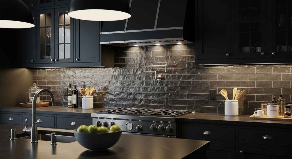 Charcoal and Smoke Zellige Tiles
