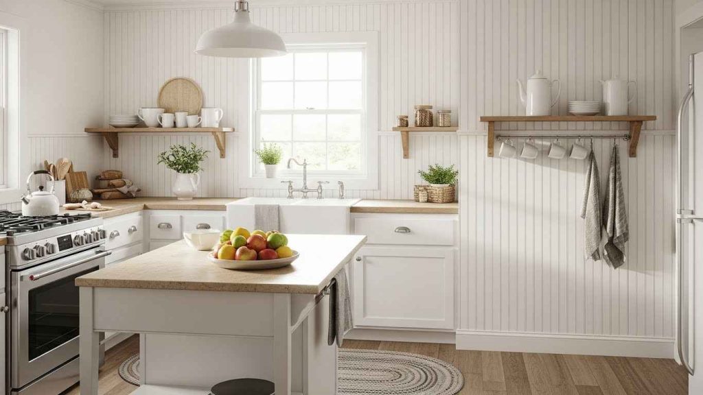 Charming Beadboard Backsplash