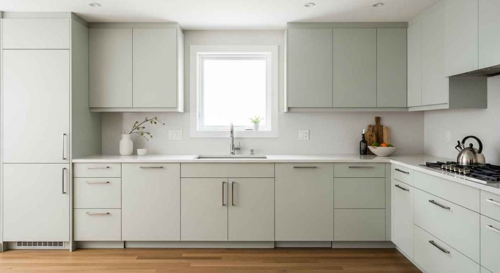 Choose Slab-Style Cabinet Doors for Clean Lines