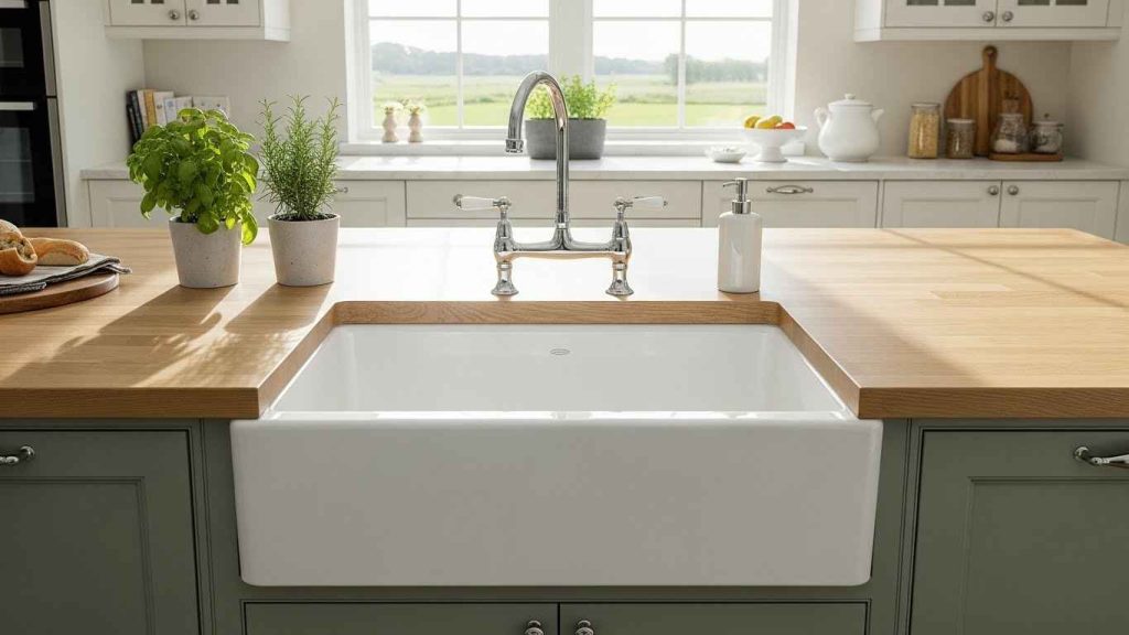 Classic Apron Front Sink Island