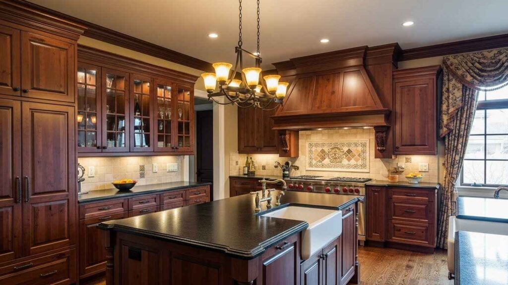 Classic Cherry & Honed Granite