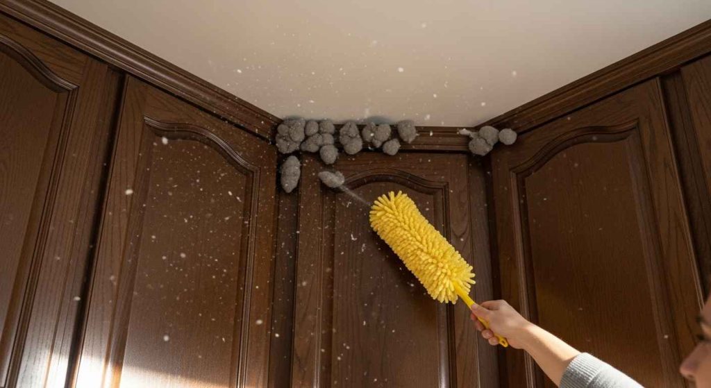 Clean Cabinet Tops and Ledges