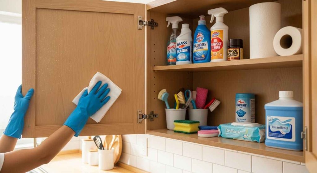 Clean Inside Cabinet Doors