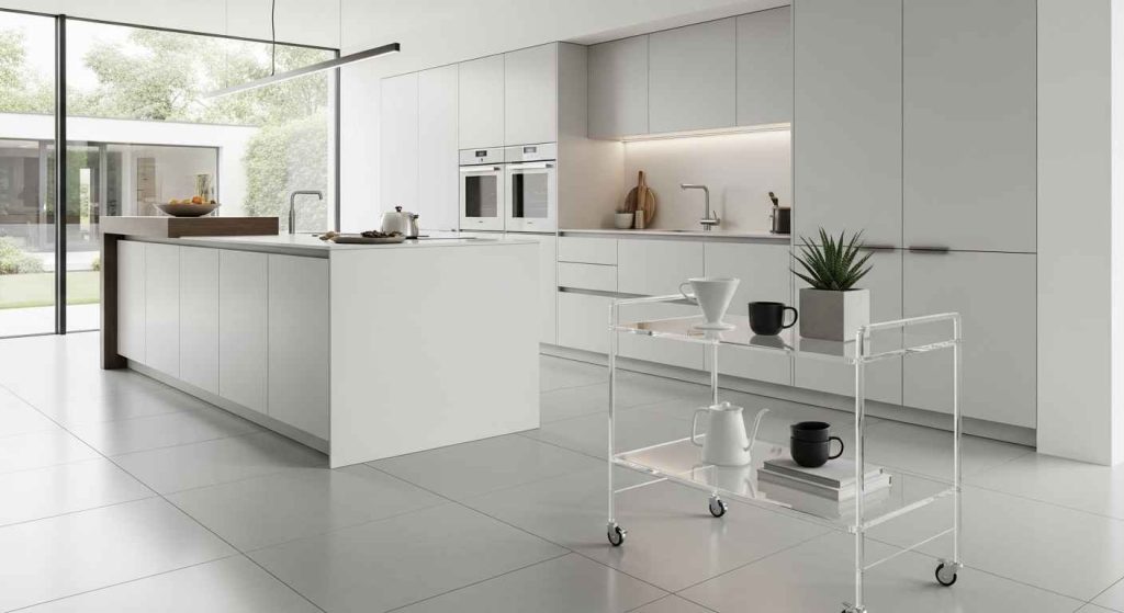 Clear Acrylic for an Airy Feel